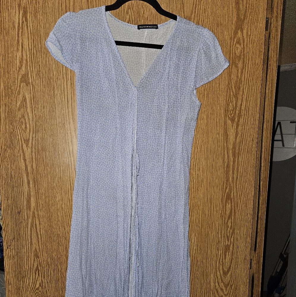 Brandy Melville Light Blue Floral midi Dress